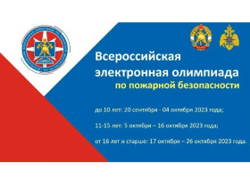 Всероссийская электронная олимпиада по пожарной безопасности.